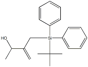 3-[[Diphenyl(tert-butyl)silyl]methyl]-3-buten-2-ol 结构式