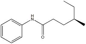 [R,(-)]-4-Methyl-N-phenylhexanamide 结构式