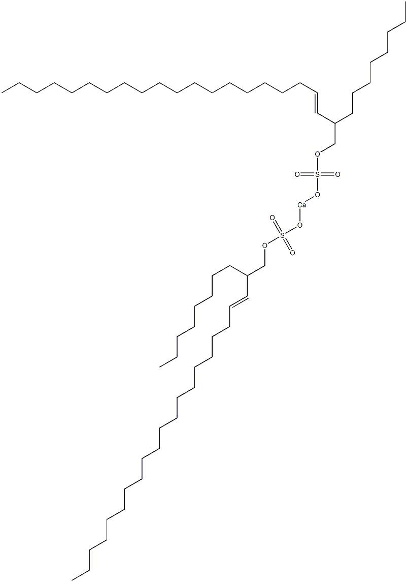 Bis(2-octyl-3-docosenyloxysulfonyloxy)calcium 结构式