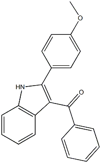 2-(4-Methoxyphenyl)-3-benzoyl-1H-indole 结构式