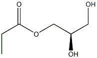 Propanoic acid (R)-2,3-dihydroxypropyl ester 结构式