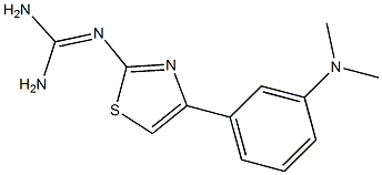 2-[[Amino(amino)methylene]amino]-4-(3-(dimethylamino)phenyl)thiazole 结构式