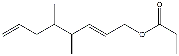 Propionic acid 4,5-dimethyl-2,7-octadienyl ester 结构式