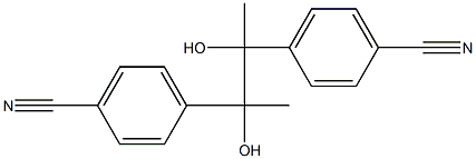 4,4'-(2,3-Dihydroxybutane-2,3-diyl)bisbenzonitrile 结构式