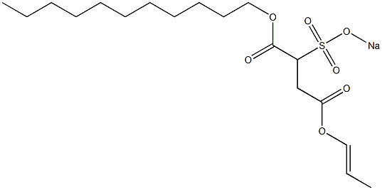 2-(Sodiosulfo)succinic acid 1-undecyl 4-(1-propenyl) ester 结构式