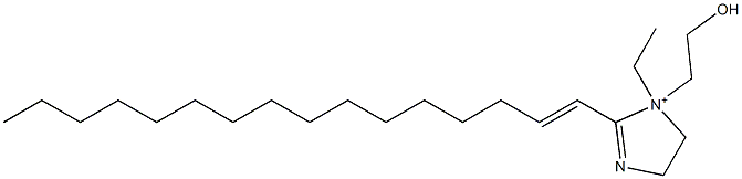 1-Ethyl-2-(1-hexadecenyl)-1-(2-hydroxyethyl)-2-imidazoline-1-ium 结构式