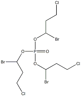 Phosphoric acid tris(1-bromo-3-chloropropyl) ester 结构式