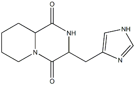 3-[(1H-Imidazol-4-yl)methyl]-2,3,7,8,9,9a-hexahydro-6H-pyrido[1,2-a]pyrazine-1,4-dione 结构式