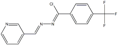 3-Pyridinecarbaldehyde [chloro(4-trifluoromethylphenyl)methylene]hydrazone 结构式