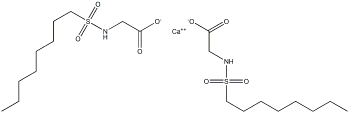 Bis(N-octylsulfonylglycine)calcium salt 结构式