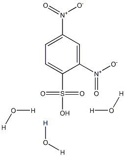 2,4-Dinitrobenzenesulfonic acid trihydrate 结构式