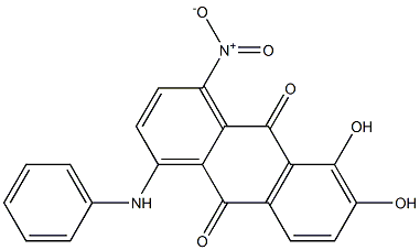 1-Anilino-5,6-dihydroxy-4-nitroanthraquinone 结构式