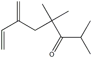 2,4,4-Trimethyl-6-methylene-7-octen-3-one 结构式