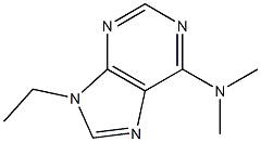 6-(Dimethylamino)-9-ethyl-9H-purine 结构式