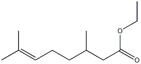 3,7-Dimethyl-6-octenoic acid ethyl ester 结构式