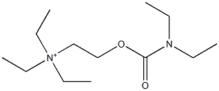 2-[[(Diethylamino)carbonyl]oxy]-N,N,N-triethylethanaminium 结构式