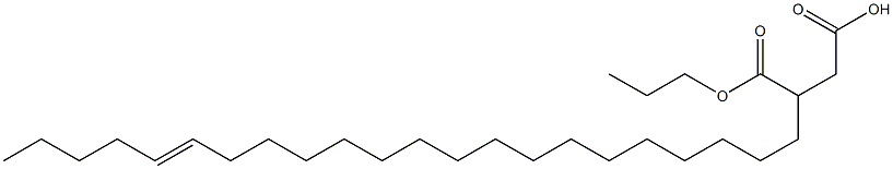 3-(17-Docosenyl)succinic acid 1-hydrogen 4-propyl ester 结构式