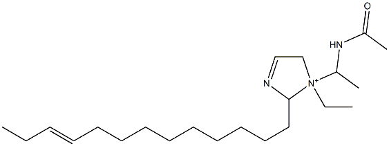 1-[1-(Acetylamino)ethyl]-1-ethyl-2-(10-tridecenyl)-3-imidazoline-1-ium 结构式