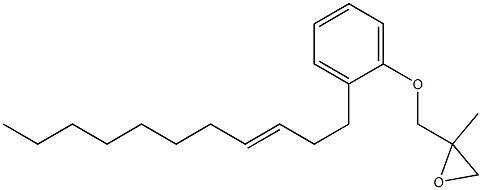 2-(3-Undecenyl)phenyl 2-methylglycidyl ether 结构式