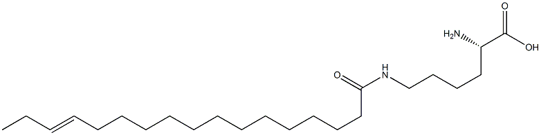 N6-(14-Heptadecenoyl)lysine 结构式