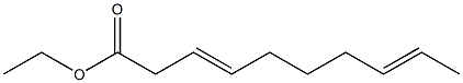 3,8-Decadienoic acid ethyl ester 结构式