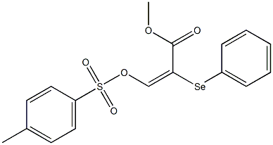 (E)-2-(Phenylseleno)-3-(tosyloxy)propenoic acid methyl ester 结构式