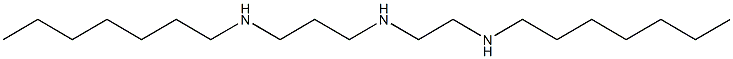 N-[2-(Heptylamino)ethyl]-N'-heptyl-1,3-propanediamine 结构式