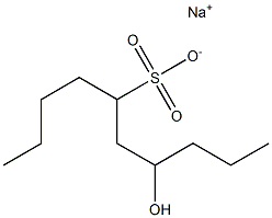 7-Hydroxydecane-5-sulfonic acid sodium salt 结构式