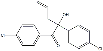 1,2-Bis(4-chlorophenyl)-2-hydroxy-4-pentene-1-one 结构式