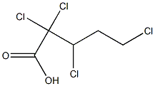 2,2,3,5-Tetrachlorovaleric acid 结构式