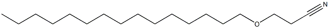 3-Pentadecyloxypropiononitrile 结构式