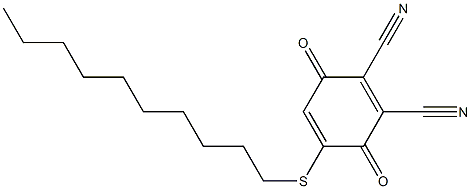 2,3-Dicyano-5-(decylthio)-1,4-benzoquinone 结构式