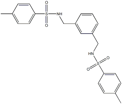 N,N'-[1,3-Phenylenebis(methylene)]bis(4-methylbenzenesulfonamide) 结构式