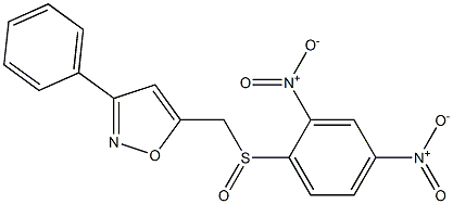 3-Phenyl-5-[[(2,4-dinitrophenyl)sulfinyl]methyl]isoxazole 结构式