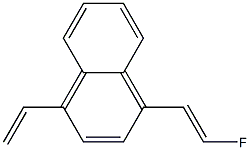 1-(2-Fluoroethenyl)-4-ethenylnaphthalene 结构式