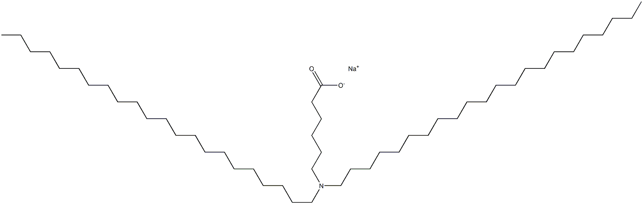 6-(Didocosylamino)hexanoic acid sodium salt 结构式