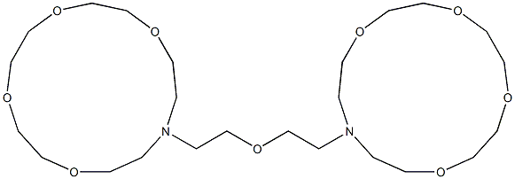 13,13'-[Oxybis(ethylene)]bis[1,4,7,10-tetraoxa-13-azacyclopentadecane] 结构式
