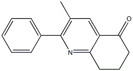 2-Phenyl-3-methyl-7,8-dihydroquinolin-5(6H)-one 结构式