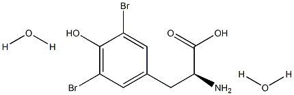 3,5-Dibromo-L-tyrosine dihydrate 结构式