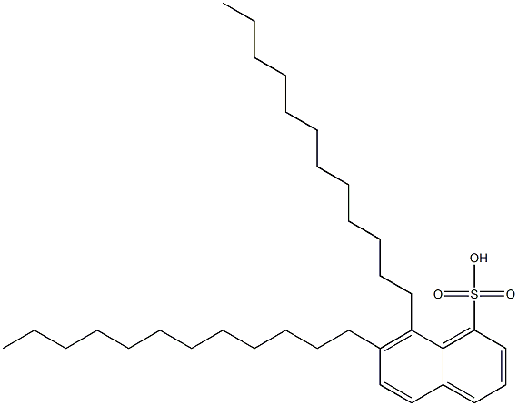 7,8-Didodecyl-1-naphthalenesulfonic acid 结构式