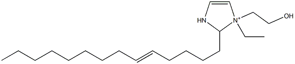 1-Ethyl-1-(2-hydroxyethyl)-2-(5-tetradecenyl)-4-imidazoline-1-ium 结构式