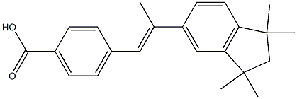 4-[(E)-2-(1,1,3,3-Tetramethylindan-5-yl)-1-propen-1-yl]benzoic acid 结构式