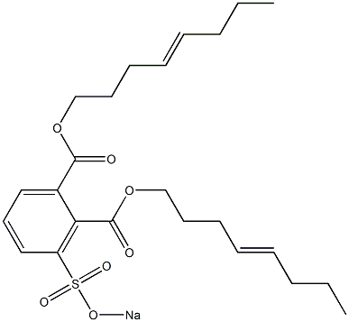 3-(Sodiosulfo)phthalic acid di(4-octenyl) ester 结构式