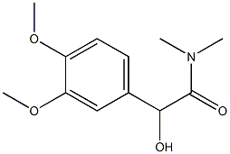 (+)-3,4-Dimethoxy-N,N-dimethyl-L-mandelamide 结构式