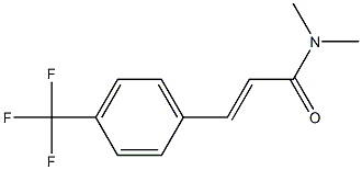 (E)-N,N-Dimethyl-3-[4-(trifluoromethyl)phenyl]acrylamide 结构式