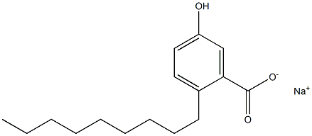 2-Nonyl-5-hydroxybenzoic acid sodium salt 结构式