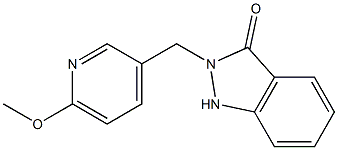 2-[(6-Methoxy-3-pyridinyl)methyl]-1H-indazol-3(2H)-one 结构式