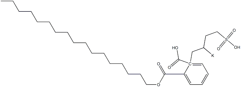 Phthalic acid 1-heptadecyl 2-(2-potassiosulfobutyl) ester 结构式