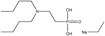 2-(Dibutylamino)ethylphosphonic acid ethyl=sodium ester salt 结构式