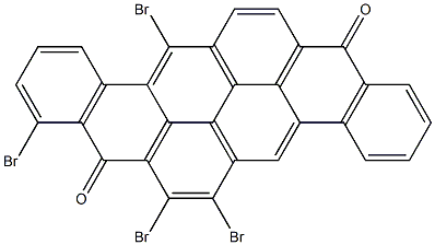 6,7,9,13-Tetrabromo-8,16-pyranthrenedione 结构式